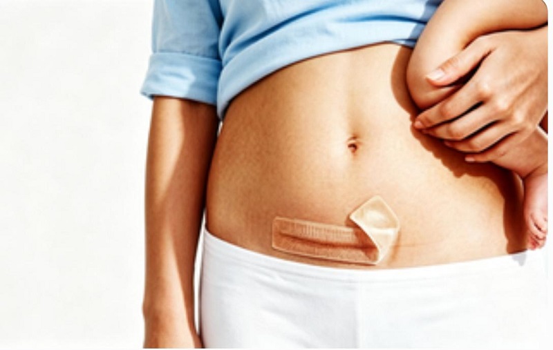 Remendo seguro para cicatriz de silicone CmallBio sem hormônios para cuidados com cicatrizes de cesariana