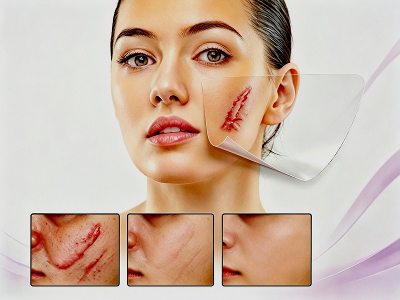 Curativos de cicatriz de silicone CmallBio adequados para recuperação de feridas em cirurgia estética Curativos de cicatriz de silicone CmallBio adequados para recuperação de feridas em cirurgia estética