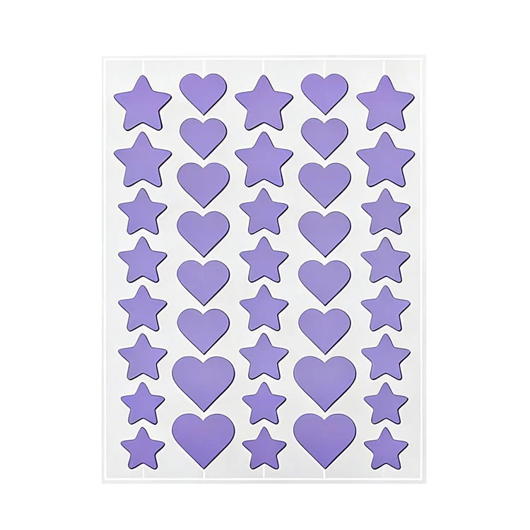 Adesivos fofos para espinhas em forma de estrela para cura